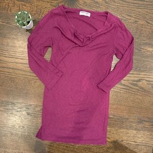 Michael Stars LS scoop neck shirt